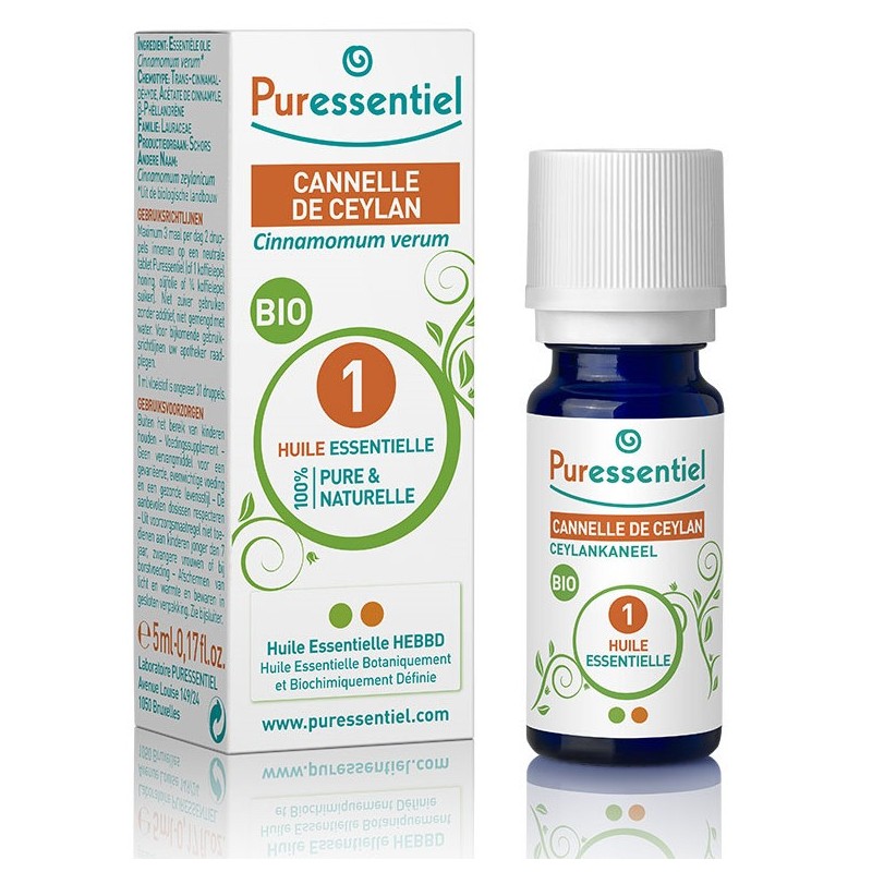 Huile Essentielle Cannelle de Ceylan Bio Puressentiel 5ml
