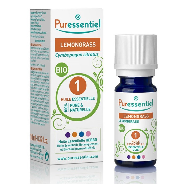 Huile Essentielle Lemongrass Bio Puressentiel 10ml