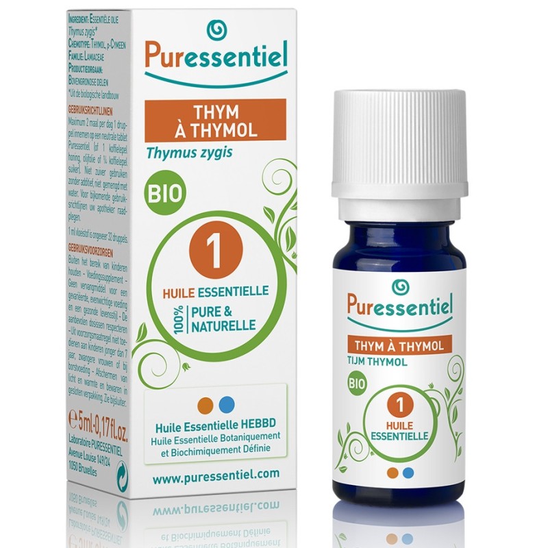 Huile Essentielle Thym à thymol Bio Puressentiel 5ml