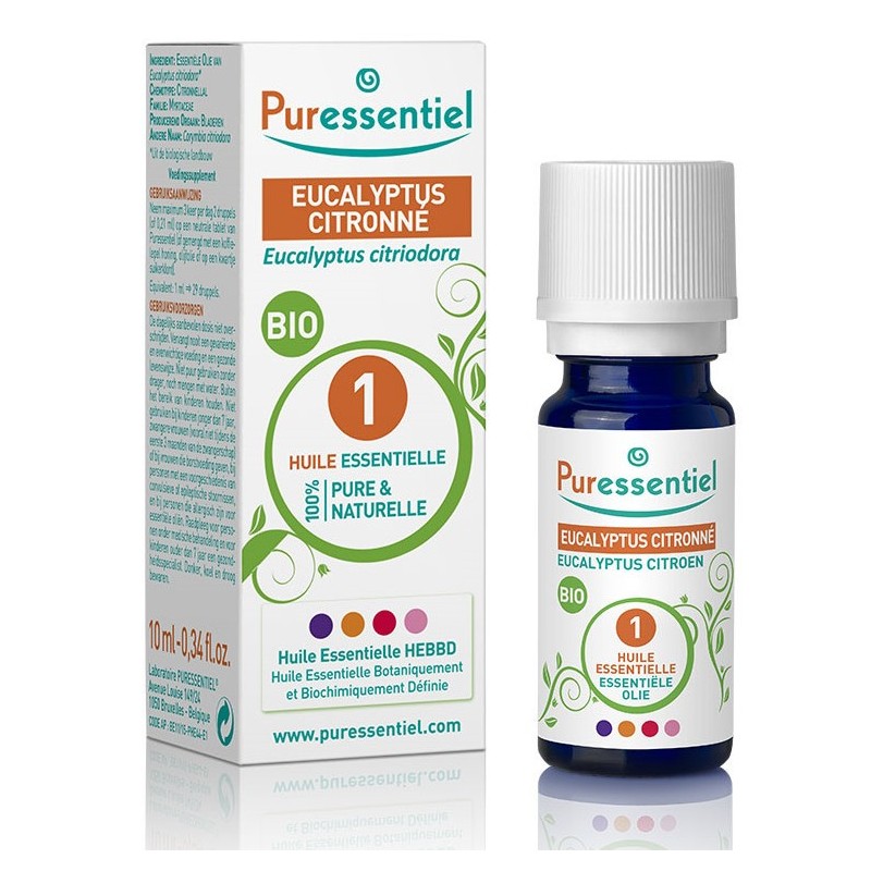 Huile Essentielle Eucalyptus citronné Bio Puressentiel 10ml